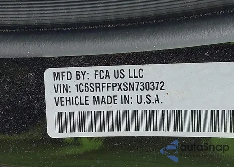 2025 Ram 1500 Lone Star 4X4 5'7 Box from USA, damaged, VIN 1C6SRFFPXSN730372